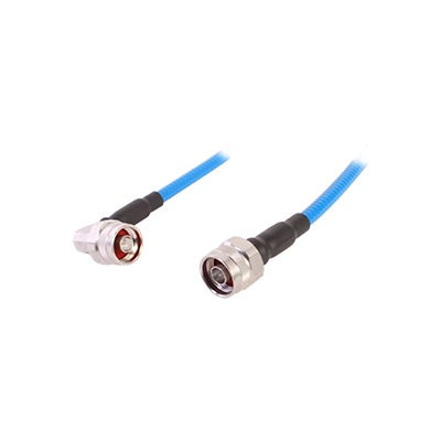 Cable flex SSP-250-LLPL (1/4" diam.) de 1m, bajo PIM (≤-155 dBc), conectores N Macho a N Macho en A/R, 0-6 GHz.