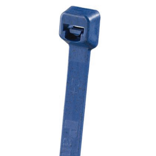 Cincho Pan-Ty® 203mm largo x 3.4mm ancho, Intermedio de Polipropileno y Metal Detectable, Color Azul Oscuro. 100 Piezas