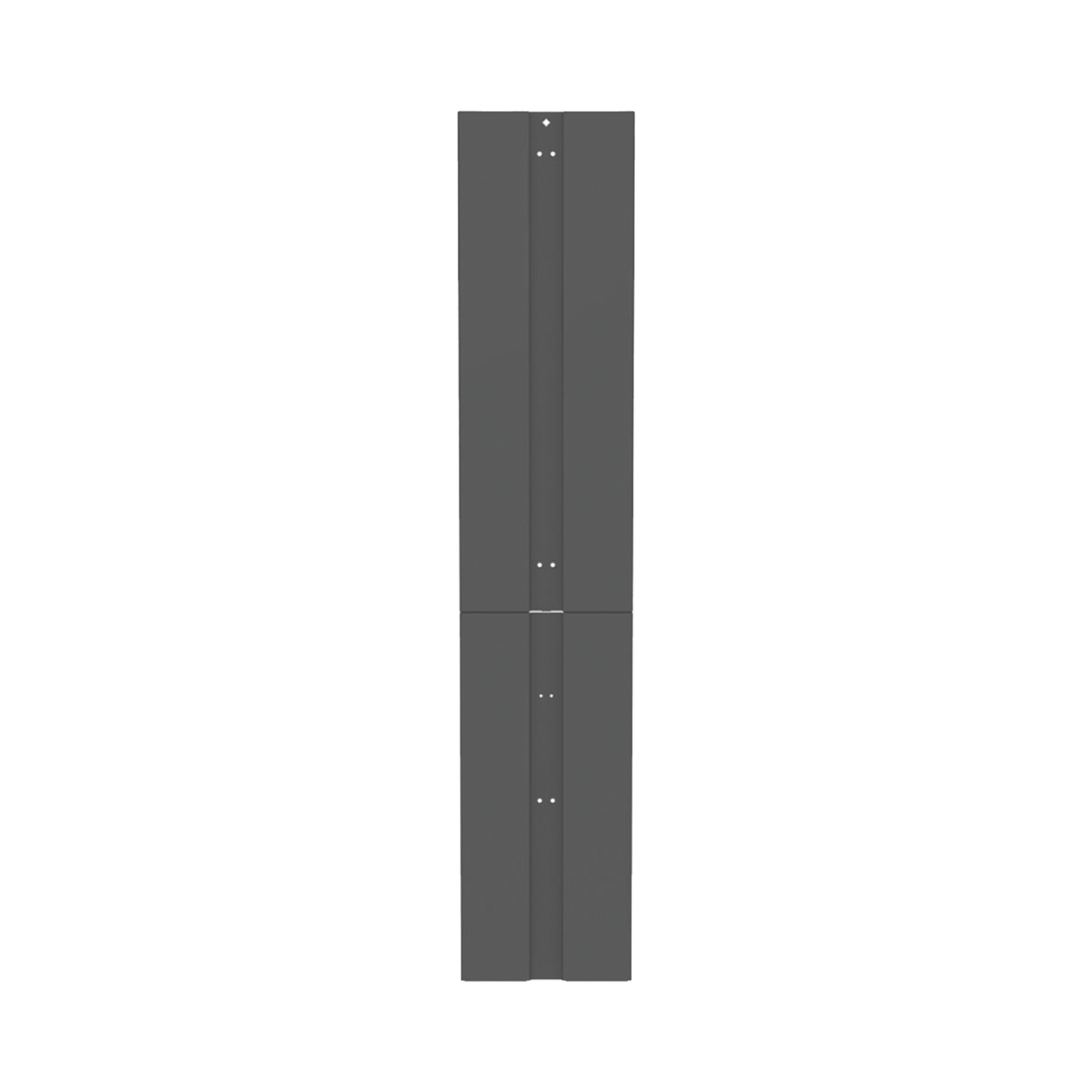 Tapa Final de Fila, Para Organizador Vertical PR2V PatchRunner™ 2, de 45 UR, Color Negro