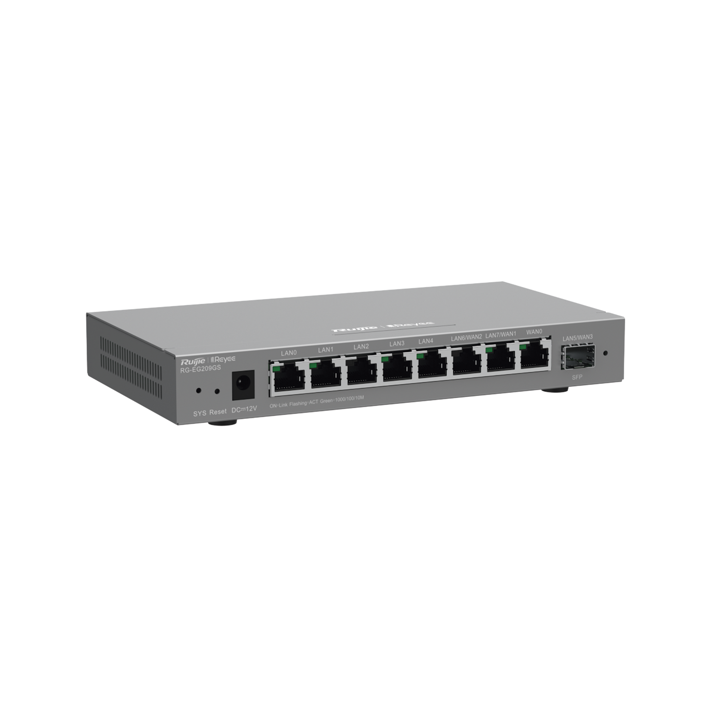 Router Balanceador Cloud, 8 puertos gigabit y 1 puerto SFP, soporta 4x WAN configurables, hasta 200 clientes.