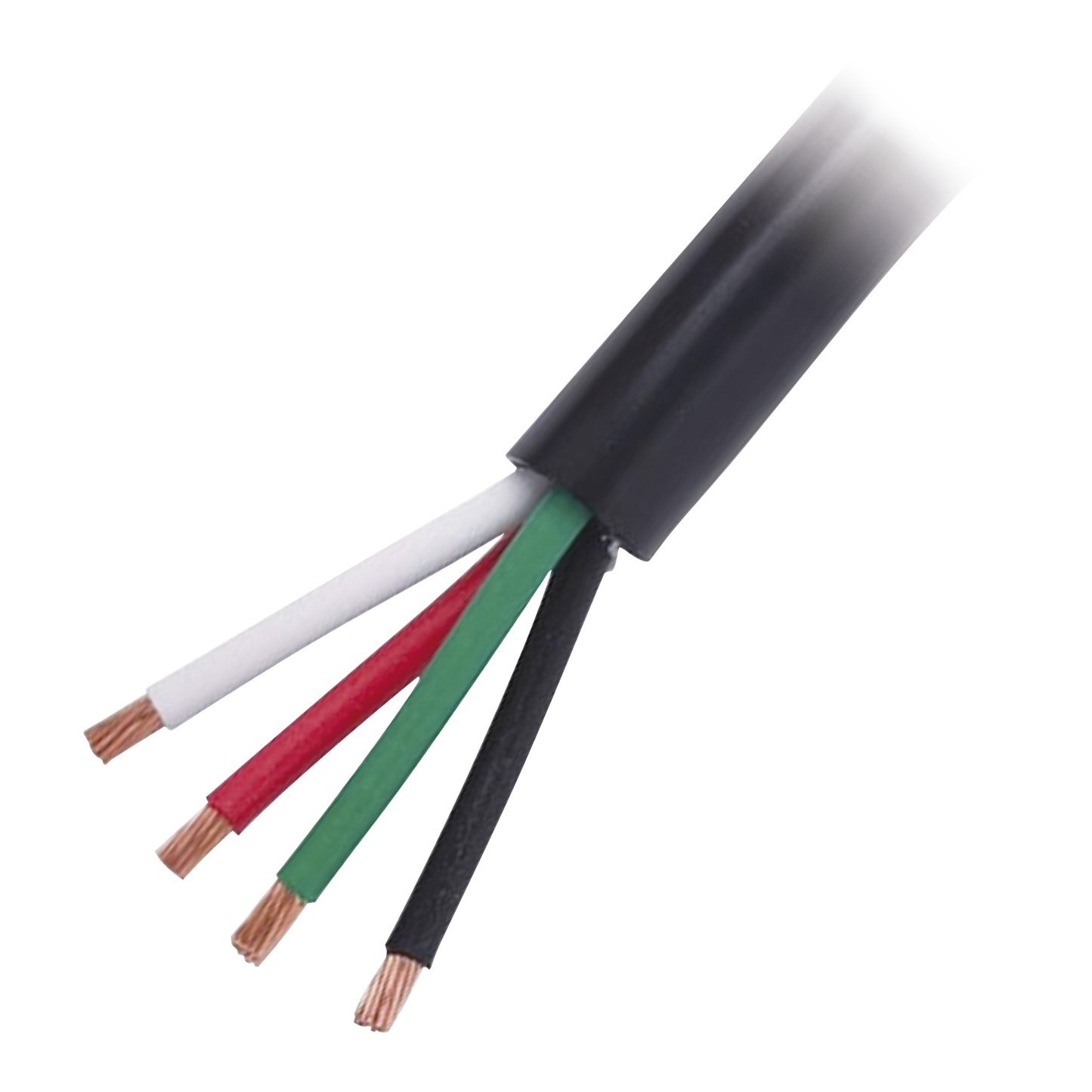 Cable Eléctrico de Uso Rudo 4 Hilos Calibre 10 AWG, Hasta 600 V. Rollo de 100 m.