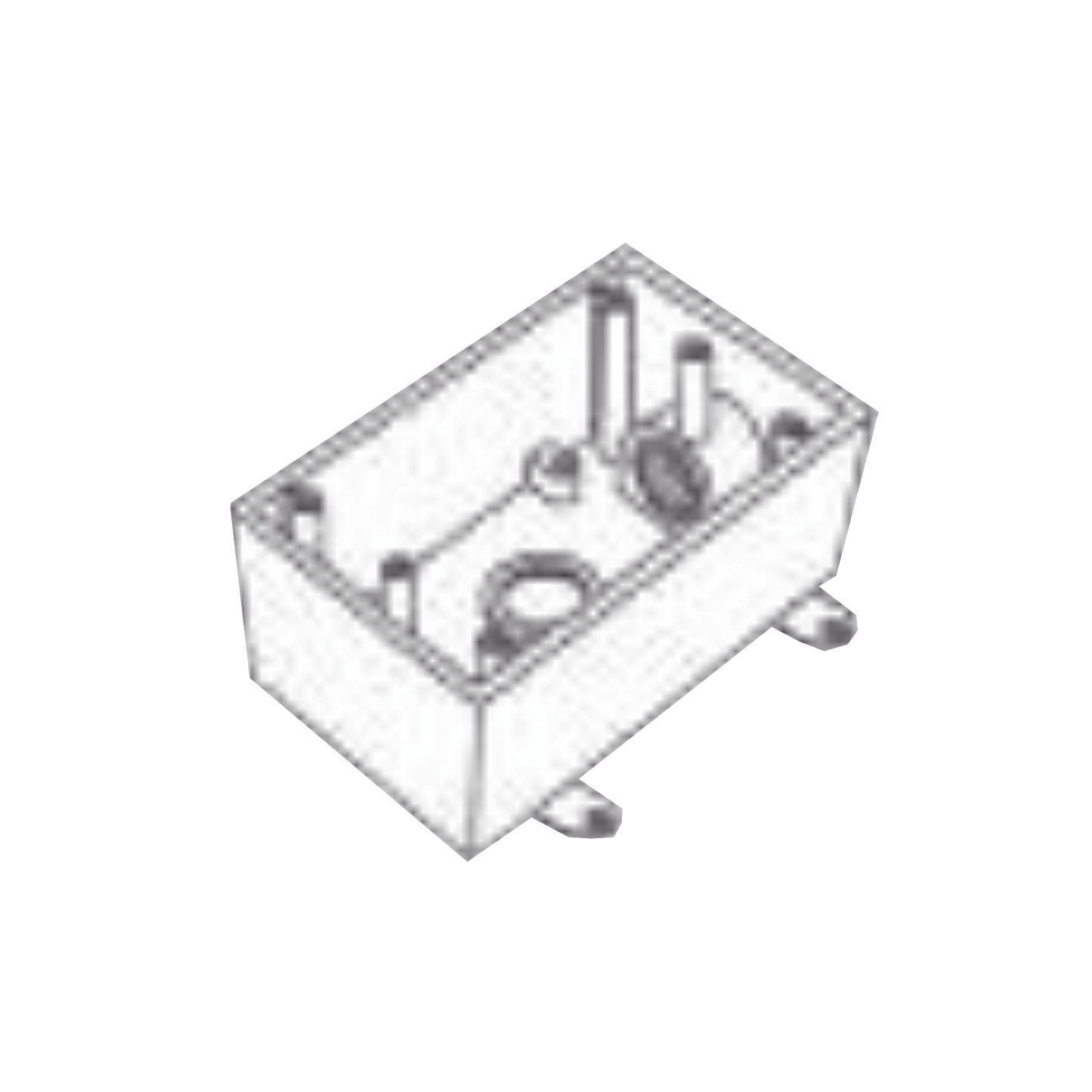 Caja Condulet FS de 3/4" (19.05 mm) con dos bocas a prueba de intemperie.