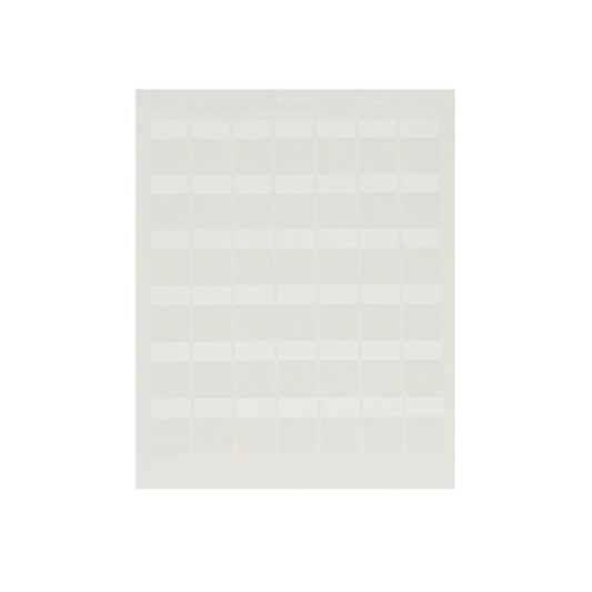Paquete de Hojas con 2500 Etiquetas de Identificación Auto-laminadas para Impresora Láser/Inyección de Tinta, para Cables de 4.1 a 8.1 mm de Diámetro (10 - 6 AWG), Color Blanco