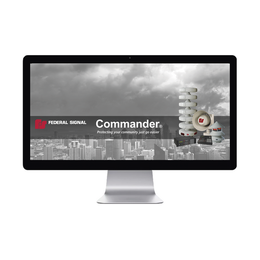 Sistema de mensajes y control de sirena local Commander®