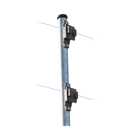 Aislador de Paso reforzado para cercos eléctricos, resistente al clima extremoso