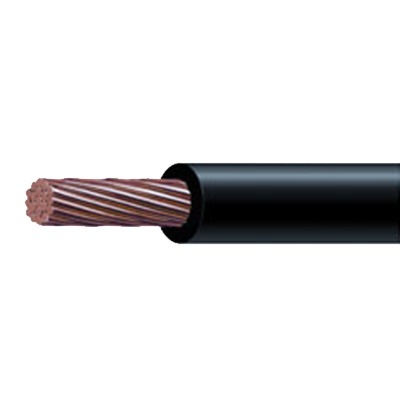 Cable Eléctrico 8 awg  color negro,Conductor de cobre suave cableado. Aislamiento de PVC, autoextinguible. BOBINA 100 MTS