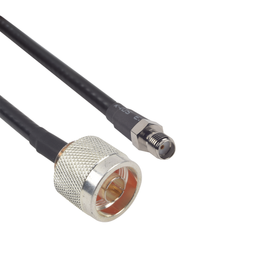 Cable LMR-240UF (Ultra Flex) de 60 cm con conectores N Macho y SMA Hembra.