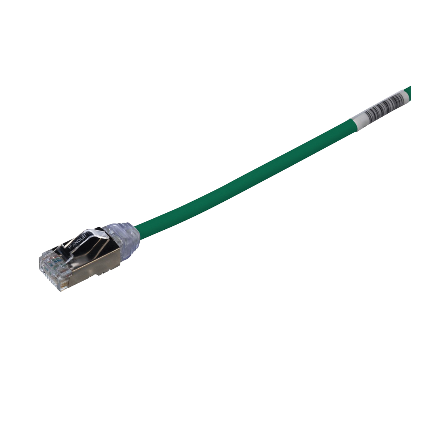 Patch Cord Cat6A, Diametro Reducido 28 AWG, Blindado S/FTP, CM/LS0H, 20 cm, Color Verde