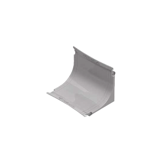 Curva vertical interna color blanco para canaleta THR40