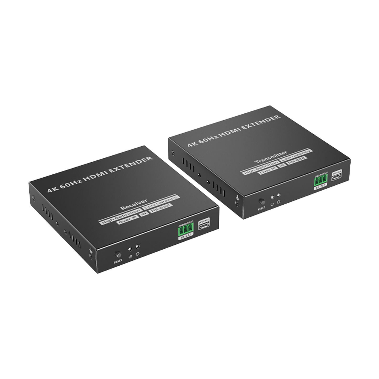 Kit Extensor HDMI para distancias de 150 metros | Transmite el Video y Controla tu DVR vía USB a distancia | Soporta resolución 4K @60Hz | Cat 6, 6a y 7 | Salida Loop en el Tx para visualización local | Soporta control remoto del equi