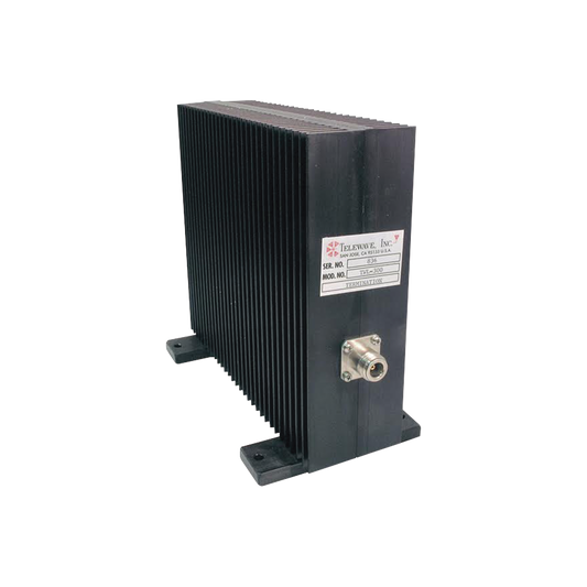 Carga Terminal Coaxial Seca de RF para 50 Ohm, CD-1000 MHz, 300 Watt, 50% 2-min, N Hembra.