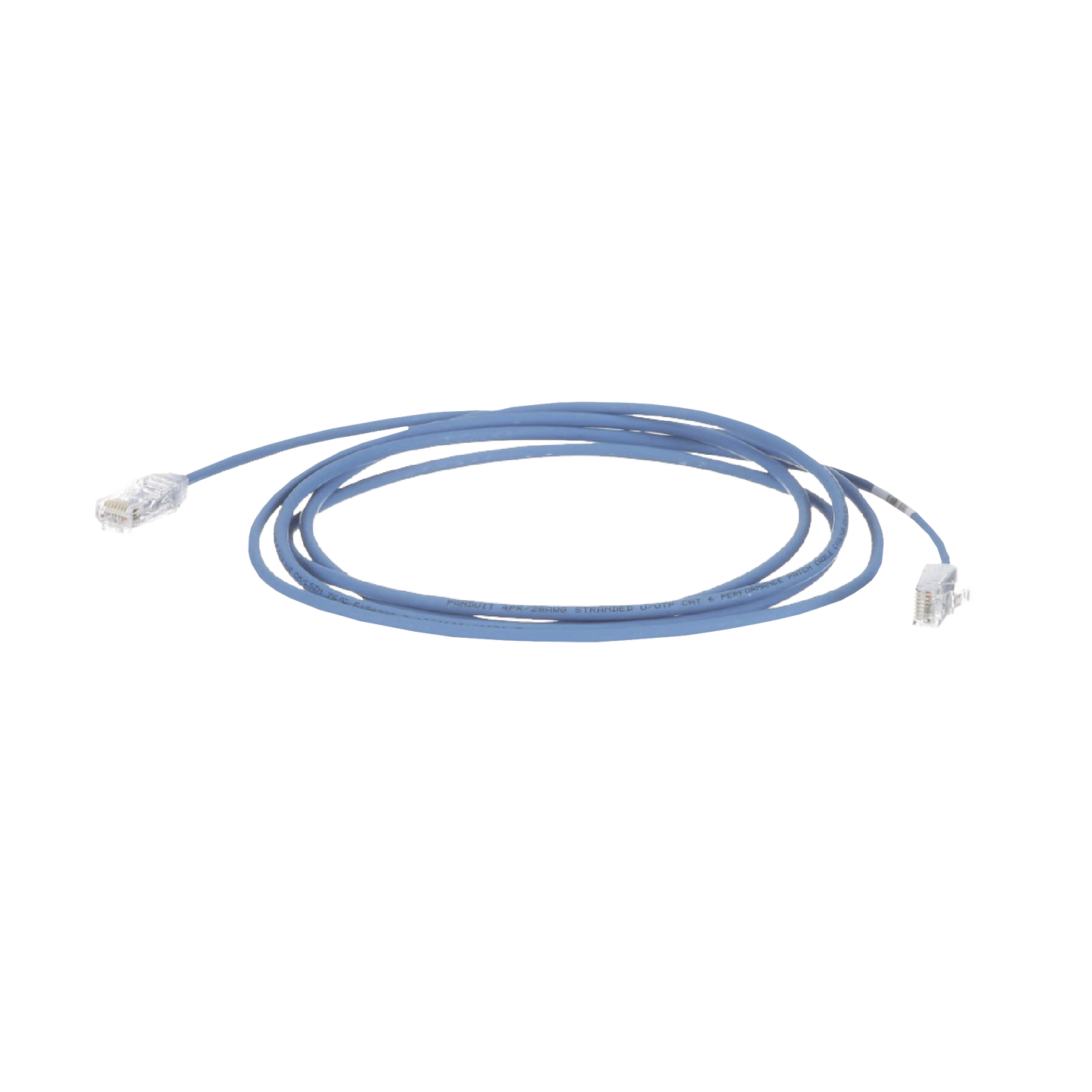 Cable de Parcheo TX6, UTP Cat6, Diámetro Reducido (28AWG), Color Azul, 130ft