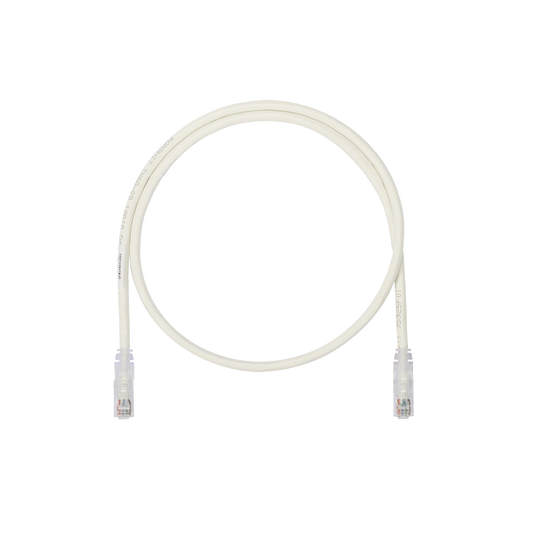 Cable de Parcheo UTP, Cat6A, 24 AWG, CM, Color Blanco, 1.5m