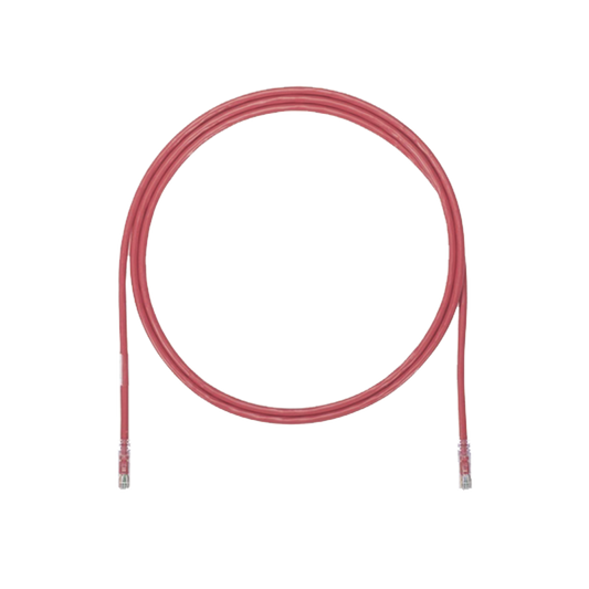 Cable de Parcheo UTP, Cat6A, 24 AWG, CM, Color Rojo, 17ft
