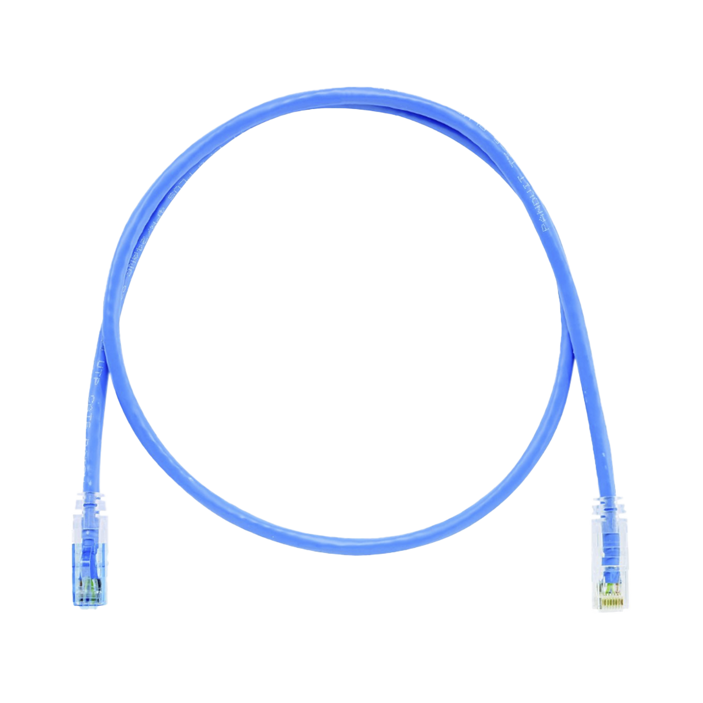 Cable de Parcheo TX6 Llaveado Azul, UTP Cat6, 24 AWG, CM, Color Azul, 7ft