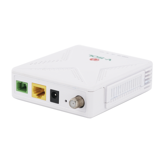 ONU Dual GPON/EPON con 1 Puerto SC/UPC + 1 puerto LAN Gigabit + 1 puerto CATV