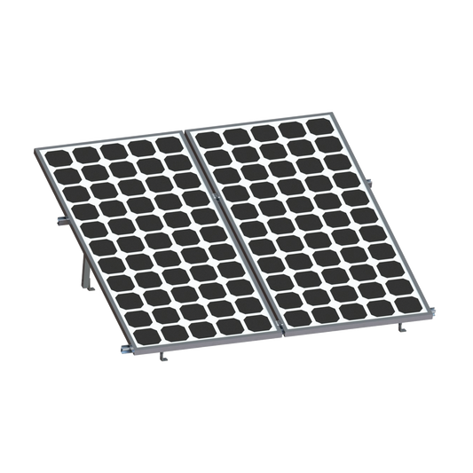 Montaje para Panel Solar, Riel "8" de 2700mm para Módulos con Espesor de 35mm, Velocidad de Viento Máx. 136km/h
