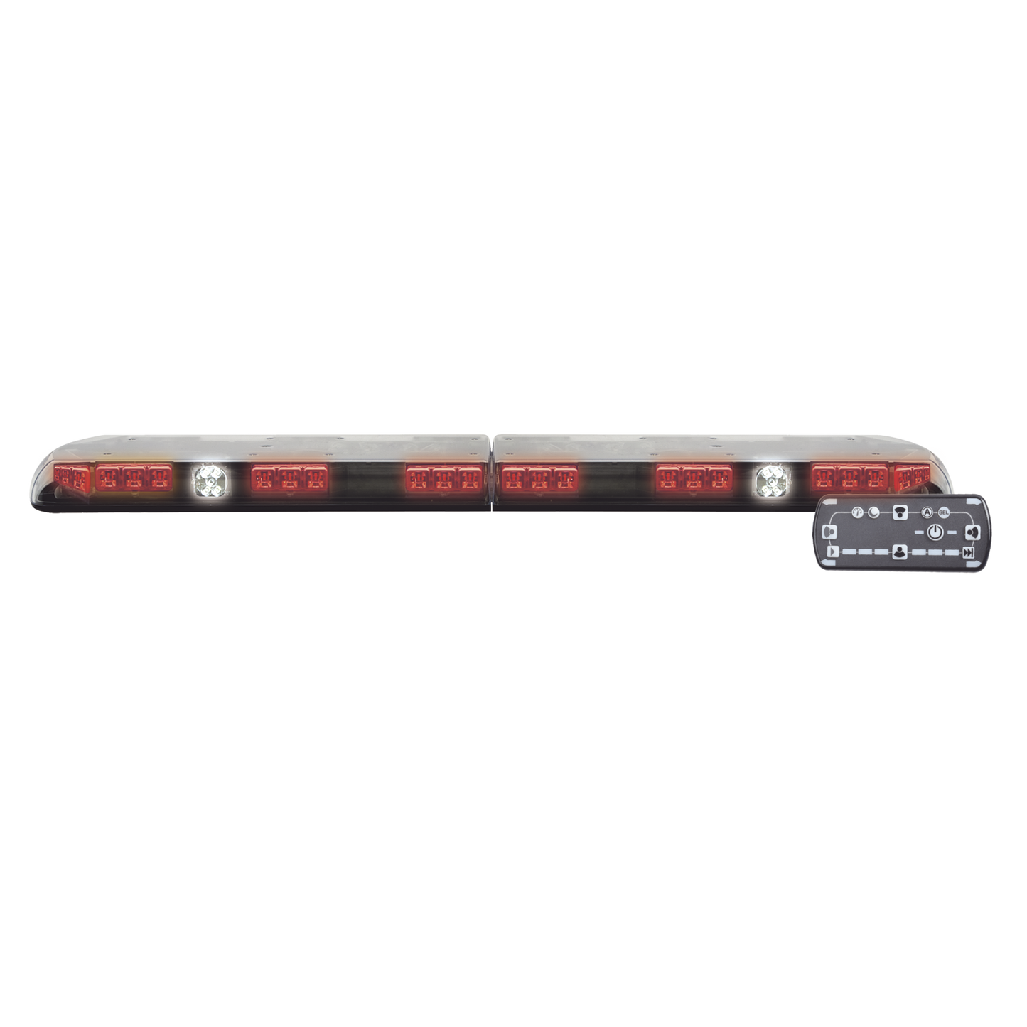 Barra de luces de 48" roja Ultra Brillante, Vantage PRO, con 64 poderosos LEDs última generación.