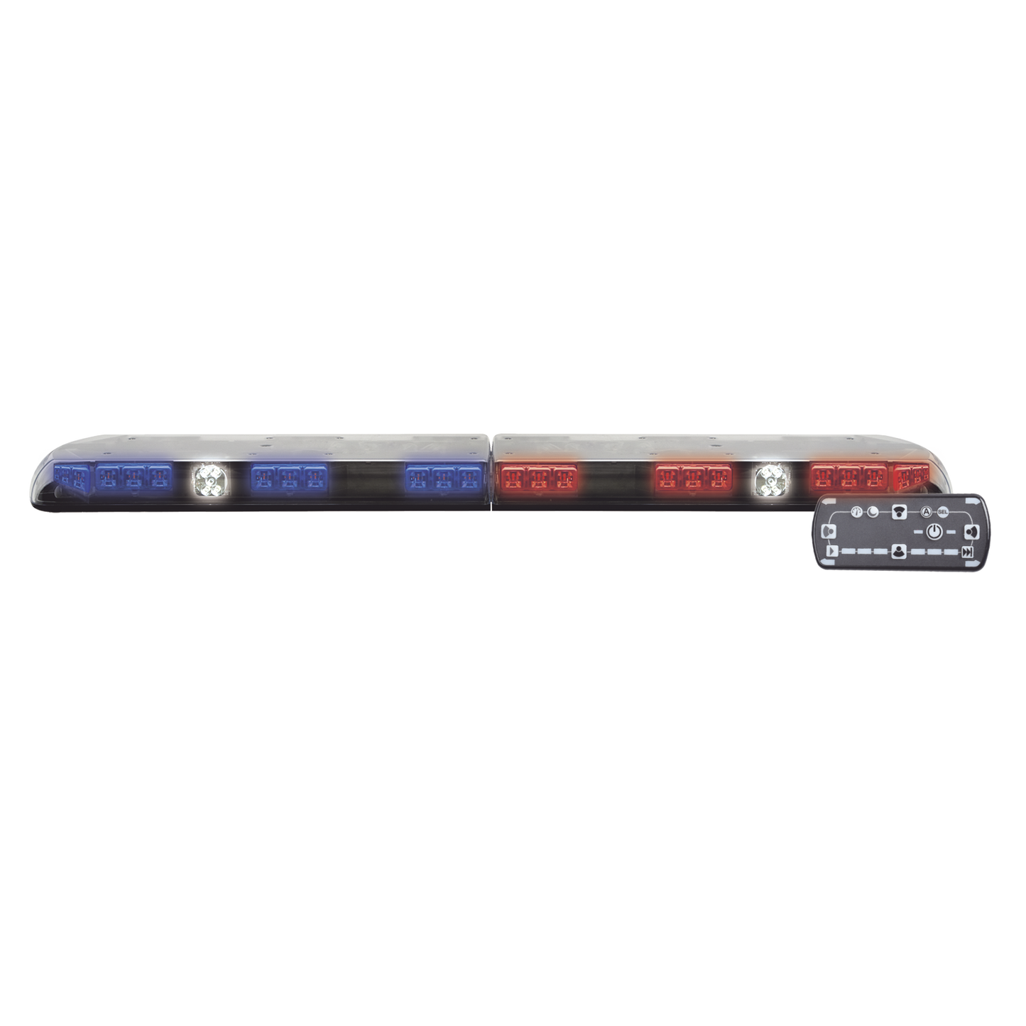 Barra de luces Vantage PRO Ultra Brillante con 64 poderosos LEDs última generación, color Rojo/Azul
