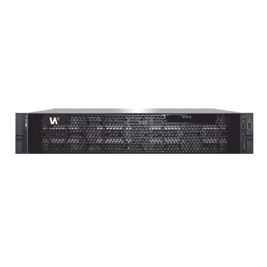 NVR Wisenet WAVE basada en Windows / Montable en Rack 2U / Incluye licencia WAVE-PRO-04 / 470 Mbps throughput / Incluye 16 TB para almacenamiento