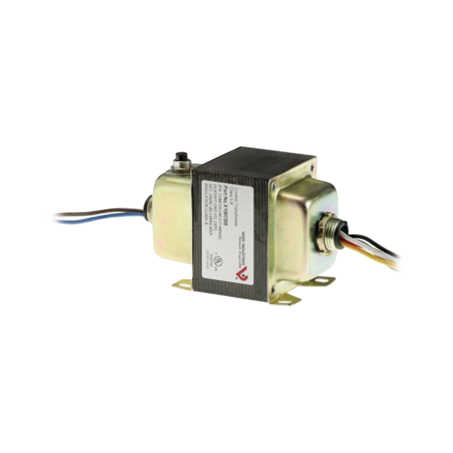 Transformador de corriente 120/208/277/480 VAC a 24 VAC con fusible . 99VA