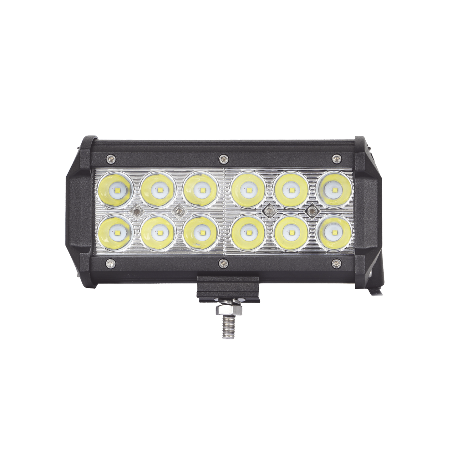 Barra de Luz de 12 LED, 1500 Lúmenes, 18 watts, 10-30 Vcc, IP67, 6.5 pulgadas