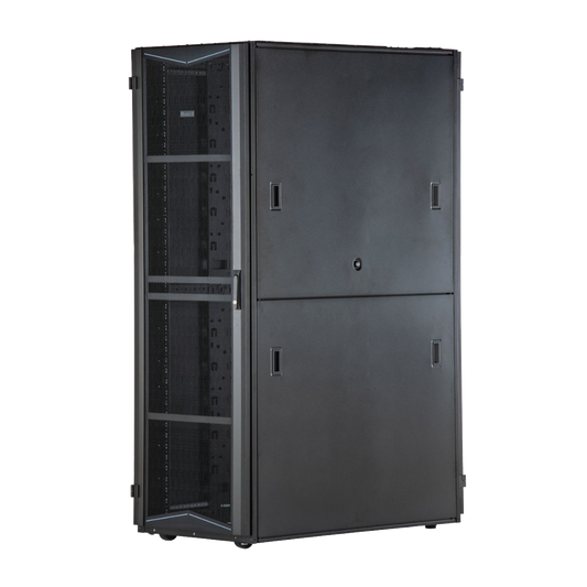 Gabinete FlexFusion para Centros de Datos, 45 UR, 700 mm de Ancho, 1070 mm de Profundidad, Fabricado en Acero, Color Negro