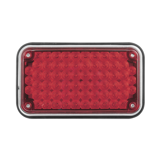 Luz de Advertencia de 6X4", Color Rojo, Ideal para Ambulancias