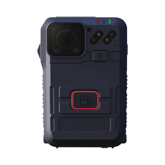 Body Camera para Seguridad, Video Full HD, Descarga de Vídeo automática con estación, Pantalla TFT con indicador de batería y memoria.