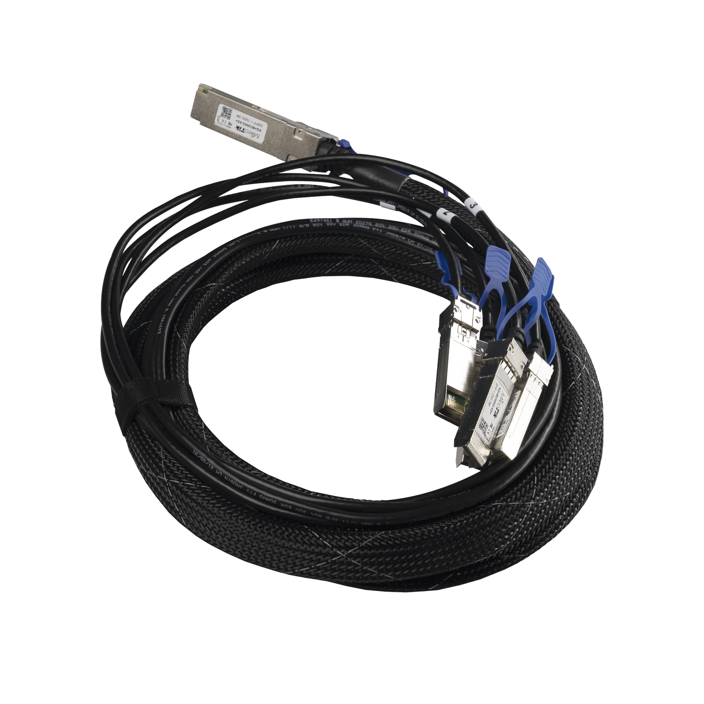 (XQ+BC0003-XS+) Cable de conexion 100G QSFP28 a 4 x 25G SFP28 o 40G QSFP+ a 10G SFP+, 3m
